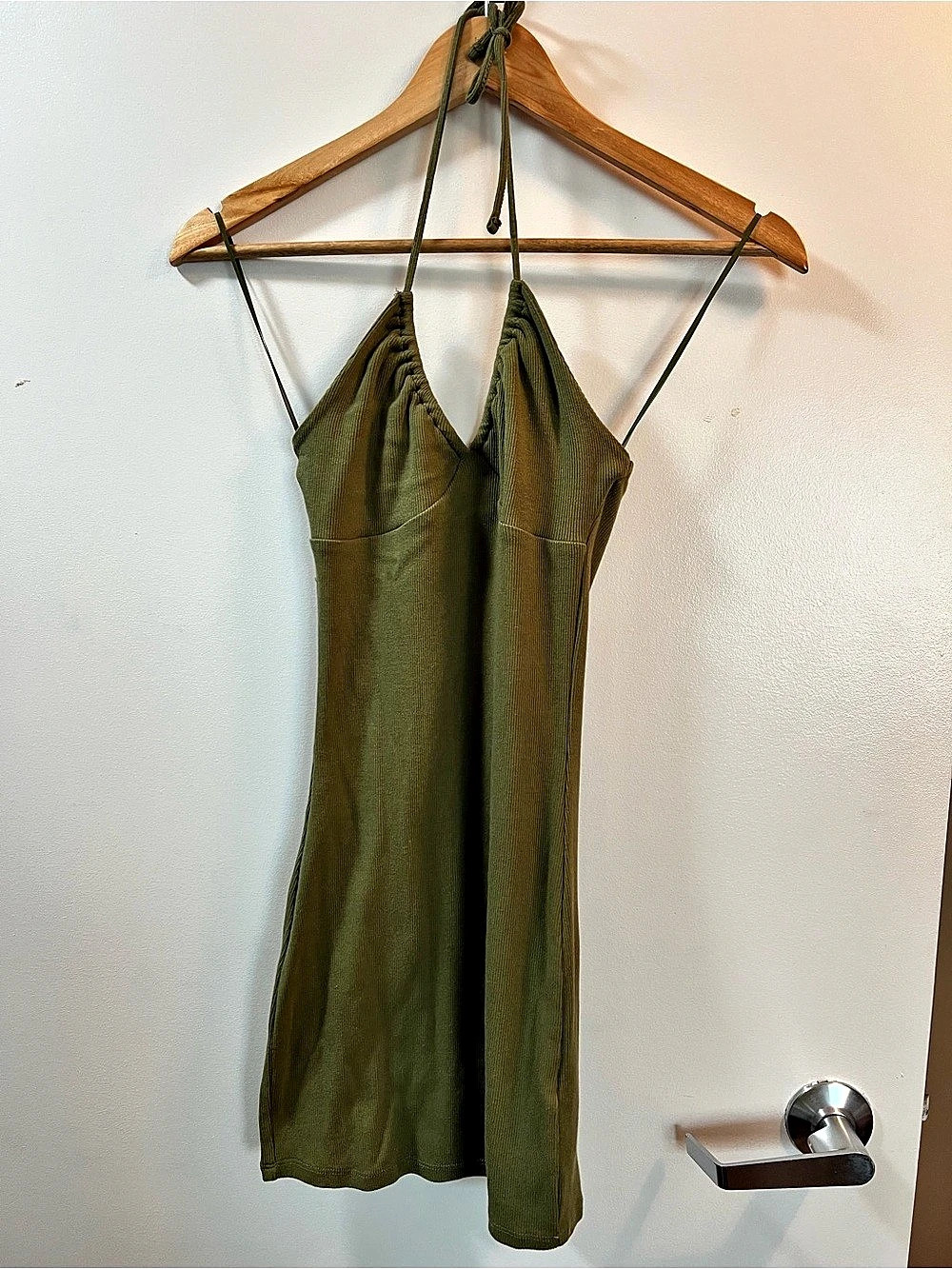 Garage Green Strappy Mini Dress Like New